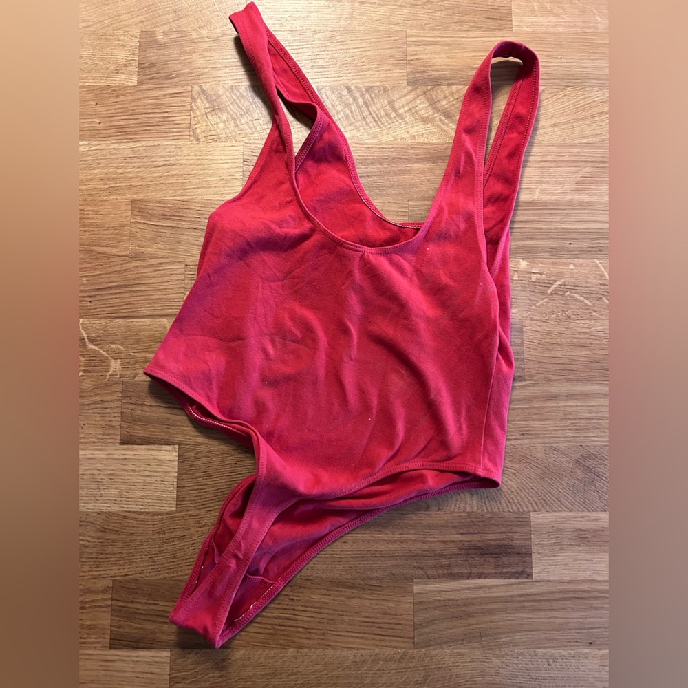 Los angeles apparel tank thong bodysuit